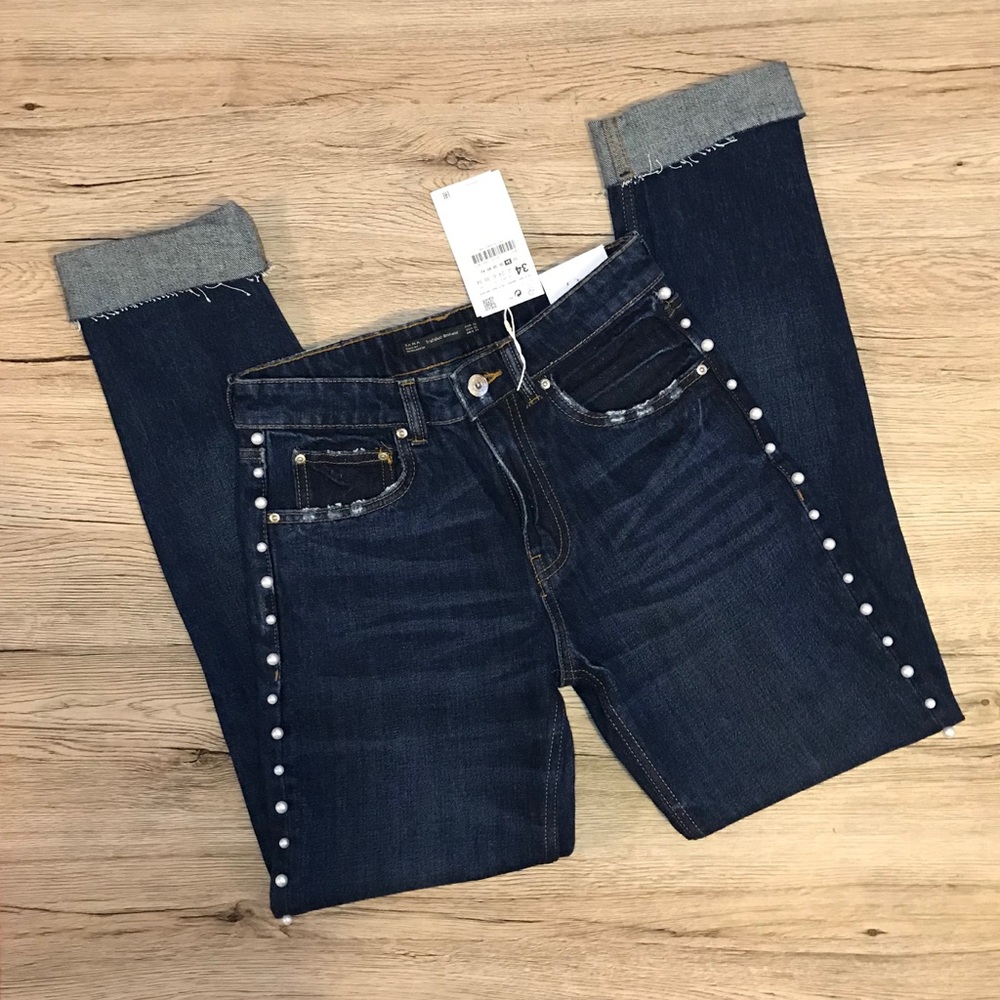 NWT Zara Denim Cigarette Jeans, size 2